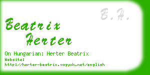 beatrix herter business card